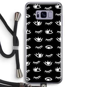 CaseCompany Eye pattern #3: Samsung Galaxy S8 Transparant Hoesje met koord