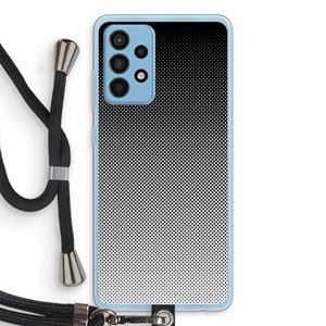 CaseCompany Musketon Halftone: Samsung Galaxy A52 Transparant Hoesje met koord
