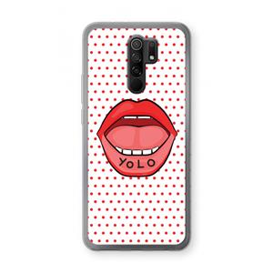 CaseCompany Yolo Denise: Xiaomi Redmi 9 Transparant Hoesje
