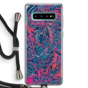 CaseCompany Sleeping Dreams: Samsung Galaxy S10 Plus Transparant Hoesje met koord