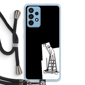 CaseCompany Musketon Painter: Samsung Galaxy A52 Transparant Hoesje met koord
