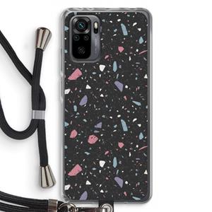 CaseCompany Terrazzo N°16: Xiaomi Redmi Note 10 Pro Transparant Hoesje met koord