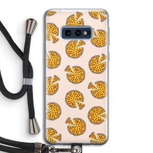 CaseCompany You Had Me At Pizza: Samsung Galaxy S10e Transparant Hoesje met koord