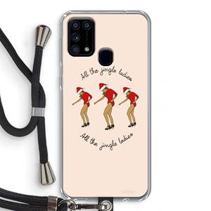 CaseCompany Jingle Ladies: Samsung Galaxy M31 Transparant Hoesje met koord