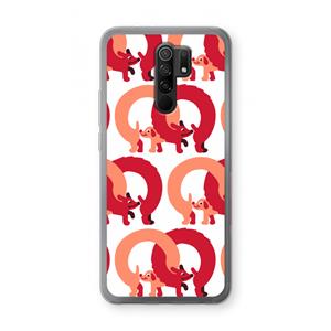 CaseCompany Dogs: Xiaomi Redmi 9 Transparant Hoesje