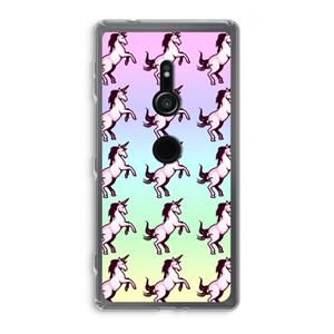 CaseCompany Musketon Unicorn: Sony Xperia XZ2 Transparant Hoesje