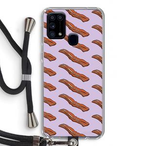 CaseCompany Bacon to my eggs #2: Samsung Galaxy M31 Transparant Hoesje met koord