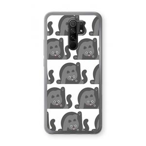 CaseCompany Cats: Xiaomi Redmi 9 Transparant Hoesje
