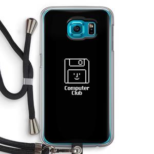 CaseCompany Hello: Samsung Galaxy S6 Transparant Hoesje met koord