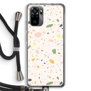 CaseCompany Terrazzo N°21: Xiaomi Redmi Note 10 Pro Transparant Hoesje met koord