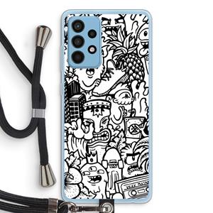 CaseCompany Vexx Mixtape #2: Samsung Galaxy A52 Transparant Hoesje met koord