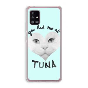 CaseCompany You had me at tuna: Samsung Galaxy A51 5G Transparant Hoesje