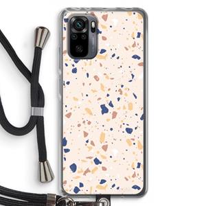 CaseCompany Terrazzo N°23: Xiaomi Redmi Note 10 Pro Transparant Hoesje met koord