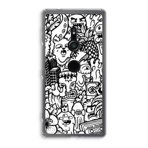 CaseCompany Vexx Mixtape #2: Sony Xperia XZ2 Transparant Hoesje