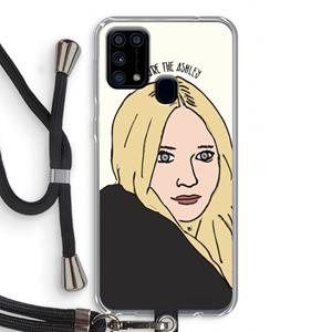 CaseCompany Ashley: Samsung Galaxy M31 Transparant Hoesje met koord