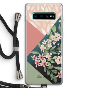 CaseCompany Sweet heaven geometrics: Samsung Galaxy S10 Plus Transparant Hoesje met koord