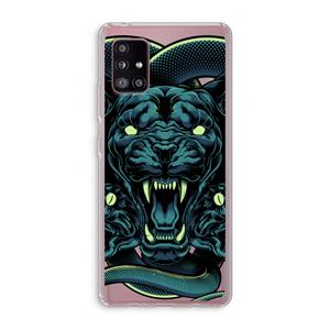 CaseCompany Cougar and Vipers: Samsung Galaxy A51 5G Transparant Hoesje