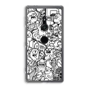 CaseCompany Vexx City #2: Sony Xperia XZ2 Transparant Hoesje