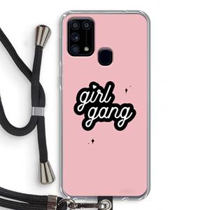 CaseCompany Girl Gang: Samsung Galaxy M31 Transparant Hoesje met koord