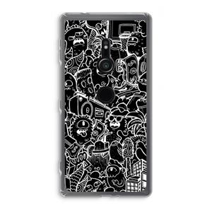 CaseCompany Vexx Black City : Sony Xperia XZ2 Transparant Hoesje
