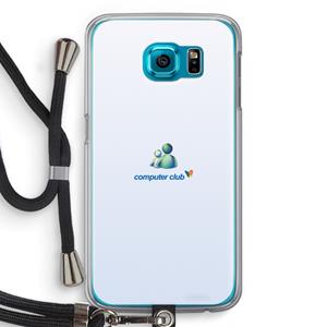 CaseCompany MSN: Samsung Galaxy S6 Transparant Hoesje met koord