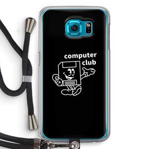 CaseCompany Floppyhead: Samsung Galaxy S6 Transparant Hoesje met koord