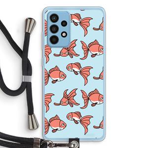 CaseCompany Blub: Samsung Galaxy A52 Transparant Hoesje met koord