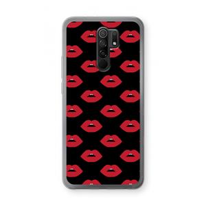 CaseCompany Lips: Xiaomi Redmi 9 Transparant Hoesje