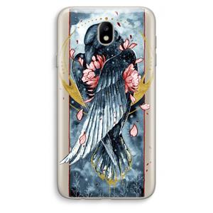 CaseCompany Golden Raven: Samsung Galaxy J7 (2017) Transparant Hoesje