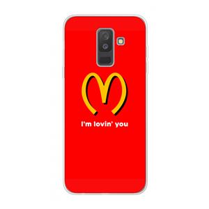 CaseCompany I'm lovin' you: Samsung Galaxy A6 Plus (2018) Transparant Hoesje