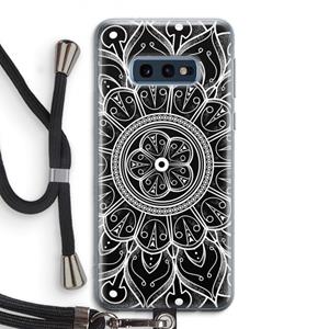 CaseCompany Roses Are Red: Samsung Galaxy S10e Transparant Hoesje met koord