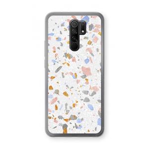 CaseCompany Terrazzo N°8: Xiaomi Redmi 9 Transparant Hoesje