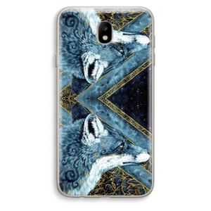 CaseCompany Golden Fox: Samsung Galaxy J7 (2017) Transparant Hoesje
