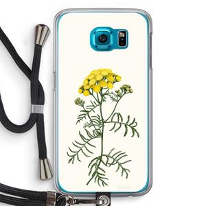 CaseCompany Tansy: Samsung Galaxy S6 Transparant Hoesje met koord