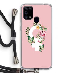 CaseCompany Venus: Samsung Galaxy M31 Transparant Hoesje met koord