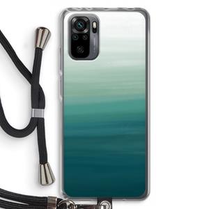 CaseCompany Ocean: Xiaomi Redmi Note 10 Pro Transparant Hoesje met koord