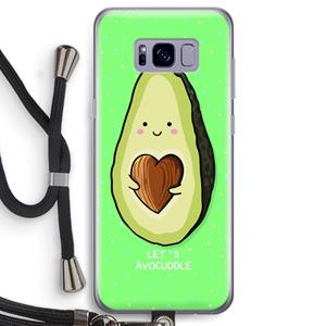 CaseCompany Avocuddle: Samsung Galaxy S8 Transparant Hoesje met koord