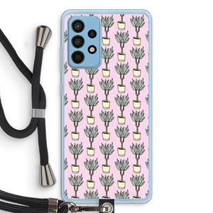 CaseCompany Boompje: Samsung Galaxy A52 Transparant Hoesje met koord