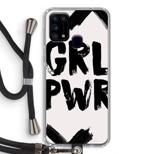 CaseCompany Girl Power #2: Samsung Galaxy M31 Transparant Hoesje met koord