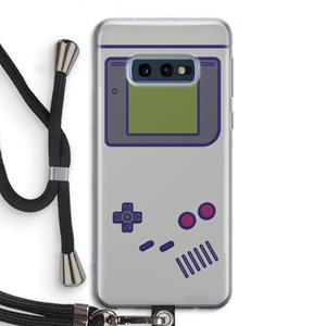 CaseCompany Game On: Samsung Galaxy S10e Transparant Hoesje met koord