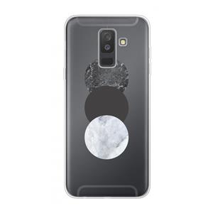 CaseCompany Marmeren cirkels: Samsung Galaxy A6 Plus (2018) Transparant Hoesje