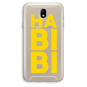 CaseCompany Habibi Blue: Samsung Galaxy J7 (2017) Transparant Hoesje