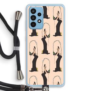 CaseCompany Pop Some Kim: Samsung Galaxy A52 Transparant Hoesje met koord