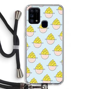 CaseCompany Citroenen: Samsung Galaxy M31 Transparant Hoesje met koord