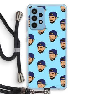 CaseCompany Drake Away: Samsung Galaxy A52 Transparant Hoesje met koord