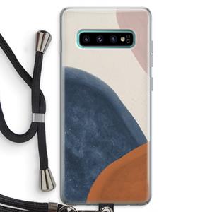 CaseCompany Geo #1: Samsung Galaxy S10 Plus Transparant Hoesje met koord