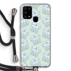 CaseCompany Octopussen: Samsung Galaxy M31 Transparant Hoesje met koord