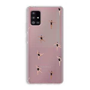 CaseCompany Dancing #1: Samsung Galaxy A51 5G Transparant Hoesje