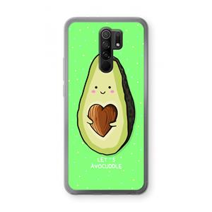 CaseCompany Avocuddle: Xiaomi Redmi 9 Transparant Hoesje