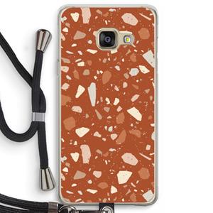CaseCompany Terrazzo N°22: Samsung Galaxy A3 (2016) Transparant Hoesje met koord
